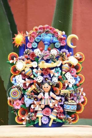 Arbol de la vida Juguetes típicos mexicanos pintado a mano multicolor