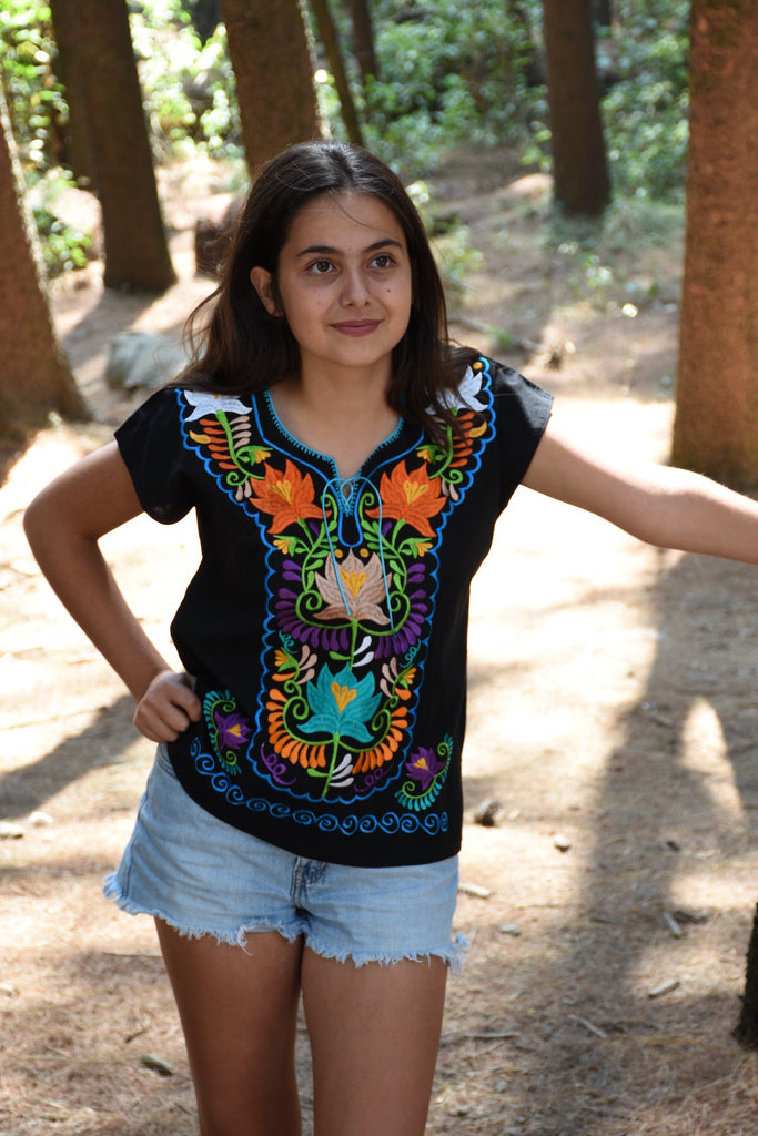 Blusas Bordadas Camisas De Manta Para Mujer Mayoreo Camisas