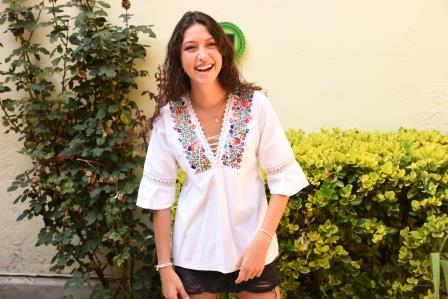 Blusa Blanca Bordada Camisas De Mujer Bordadas A Mano Bordar